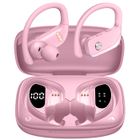 Écouteur Sans Fil VEATOOL Bluetooth 5.1 Sportif Étanche IPX5 HiFi Stéréo Autonomie 48h Micro Intégré Rose