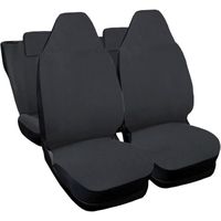 Lupex Shop Housses de siège auto compatibles pour Aygo Gris Foncè