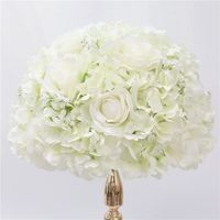 100 cm - Blanc 35cm - Arrangement de roses artificielles Gypsophila, décoration idéale pour boule de fleur, a