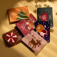 Cartes de Noël-6 Pièces/Set-Carte,Enveloppe,Autocollant de Fermeture