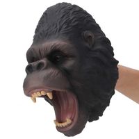Marionnette à main Simulation de tête d'animal en plastique - MINIFINKER - Jouet pour Enfant - Gorille
