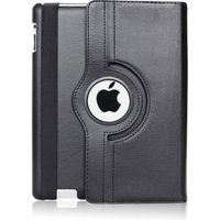 Coque Rotative 360 Noir pour iPad 9 / iPad 8 / iPad 7 - 10,2 pouces - Phonillico®