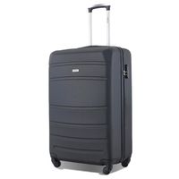 TORTUE - VALISE 55 cm Taille cabine - COQUE RIGIDE - 4 Roues - Valise cabine TAILLE -Noir