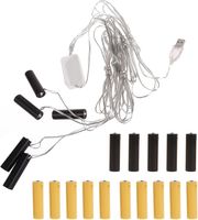 Éliminateur De Piles AA/AAA 4.5V Et 3V, Accessoire De Transformateur Pour Bougies électroniques, Jouets Et Lumières électriques (AAA 5in1