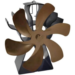 VENTILATEUR ventilateur de poêle à bois en aluminium à 6 pales