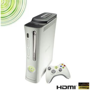 CONSOLE XBOX 360 Console Xbox 360 Pro reconditionnée - Microsoft - Blanc - 20 Go - Garantie 1 an