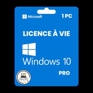 SYST EXPLOIT À TÉLÉCHARGER Windows 10 Pro Professionnel Licence Clé Activatio