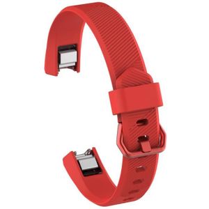 BRACELET MONTRE CONNEC. couleur rouge taille S Bracelet ajustable en Silic