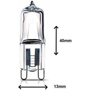 18 W 18 W G9 240 V Clair Ampoule Lampe adapté pour four utilisation