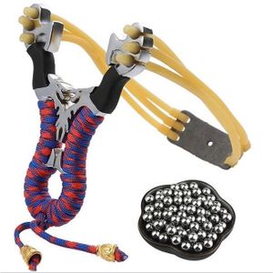 remplacement Caoutchouc zwille Outdoor pêcher Fronde pierre catapulte 500 billes métalliques