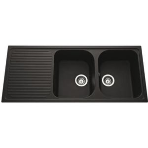 Evier 2 Bac Egouttoir Vidage Automatique En Granit Achat Vente Pas Cher