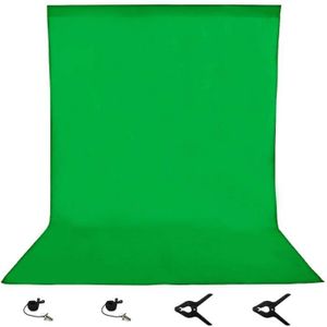 Selens Kit de support d/écran vert 2 x 3 m avec toile de fond en mousseline de coton Chromakey 2 x 3 m