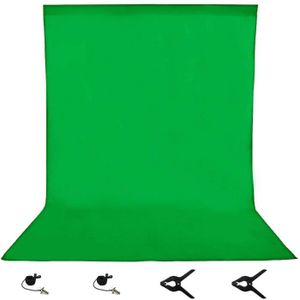 FOND DE STUDIO Toile de fond pour photographie 3 x 3,6 m Vert Chr