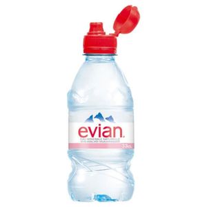 Eau plate Evian, en bouteille, lot de 24 x 33 cl - Eaux