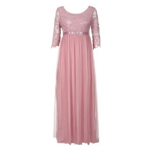 Nouveau Robe Italy plissé élégant manches longues en mousseline de soie oversize pink 38 40 42 44