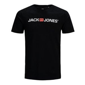 T-SHIRT T-shirt Noir Garçon Jack & Jones Neck