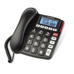 Téléphone fixe SCHNEIDER - Téléphone filaire Sénior Confort Visue