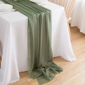 Aspthoyu Chemin de table vert sauge à rayures tissées avec pompons pour  décoration de table de salle à manger, de mariage, 33 x 183 cm : :  Cuisine et Maison