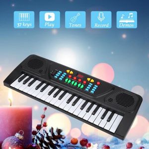 PIANO VGEBY Piano jouet pour enfants 37 touches clavier électronique multifonctionnel jouet d'éducation musicale pour les enfants