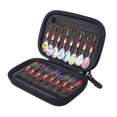 Lot De 16 Leurres Cuillères Pour Truite - 2,5g/3,5g/5g - Pour Brochet, Perche, Sandre - Avec Boîte