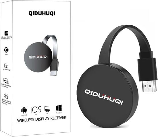 Dongle HDMI Sans Fil - 2025 - Plug And Play - 2,4/5 GHz