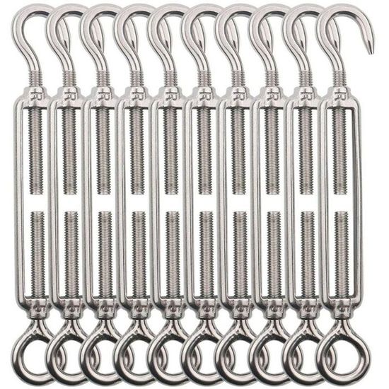 Ensemble de tendeurs réglables en acier inoxydable avec embouts de tige pour Traxxas Slash 4X4 2WD Ensemble de tendeurs réglables en acier inoxydable avec embouts de tige pour Traxxas Slash 4X4 2WD