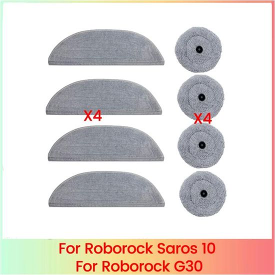 6 Tampons De Rechange Lavables Pour Robot Nettoyeur Vitres W1 Pro/W1/W2 - Lingettes Microfibres