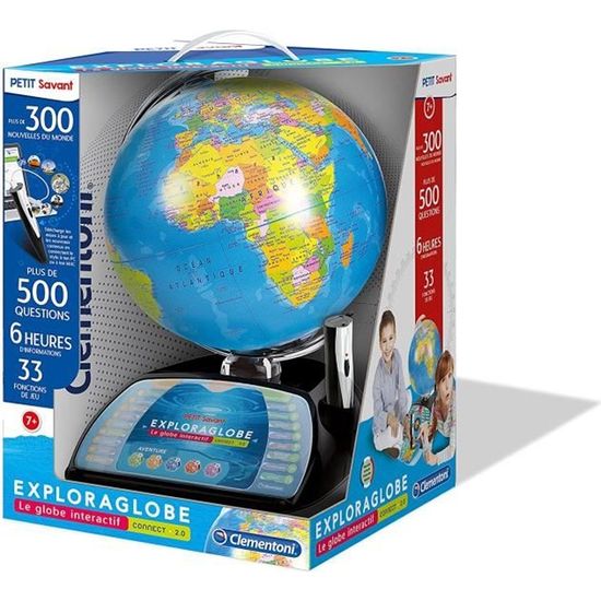 Clementoni jeu d'apprentissage globe terrestre interactif 32 x 43 cm bleu -  Cdiscount Jeux - Jouets