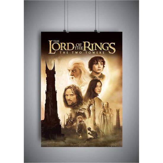 Poster affiche The Lord Of The Rings The Two Towers Movie Culte - A3 ...