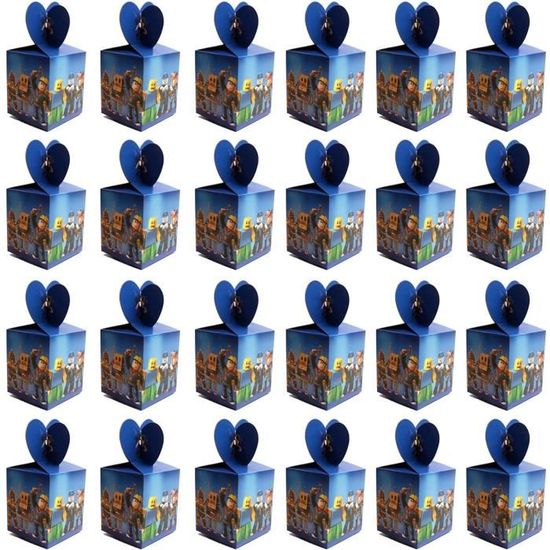 Roblox Boîtes de fête d'anniversaire 24pcs Sacs de fête du monde virtuel  réutilisables Sac-cadeau en papier Boîtes de bonbons pou681 - Cdiscount  Beaux-Arts et Loisirs créatifs