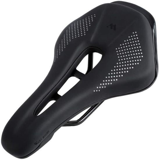 Selle De Vélo VTT En Cuir Rembourré Gel - Homme/Femme - Professionnelle