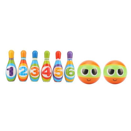 Ensemble De Bowling Pour Enfants 10 Quilles + 2 Balles - Jeu Extérieur Et Intérieur Éducatif