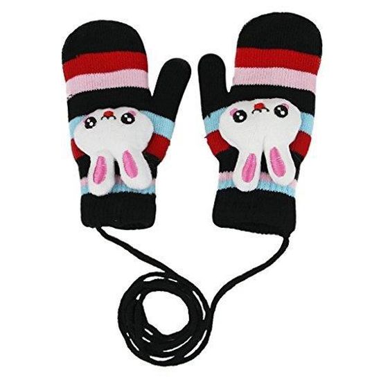 Moufles Bebe Automne Hiver Gants Tricote Crochet Double Velours Mitaines Avec Corde Chaud Motif Lapin Pour Enfants Garcons Filles Cdiscount Pret A Porter