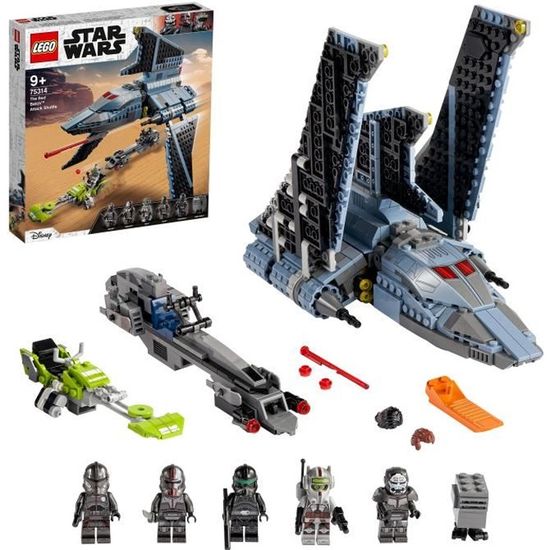 LEGO® 75314 Star Wars La Navette d’Attaque du Bad Batch, Jouet pour Enfants de 9 ans et Plus avec 5 Figurines LEGO Star Wars