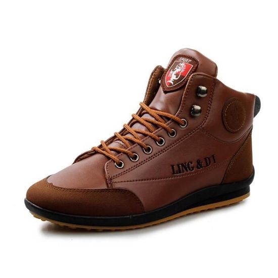 Basket montante sale marron