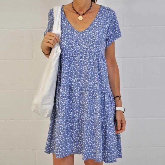 Robe FASHION Taille 48 / XXXL En Bleu - Occasion En Bon état