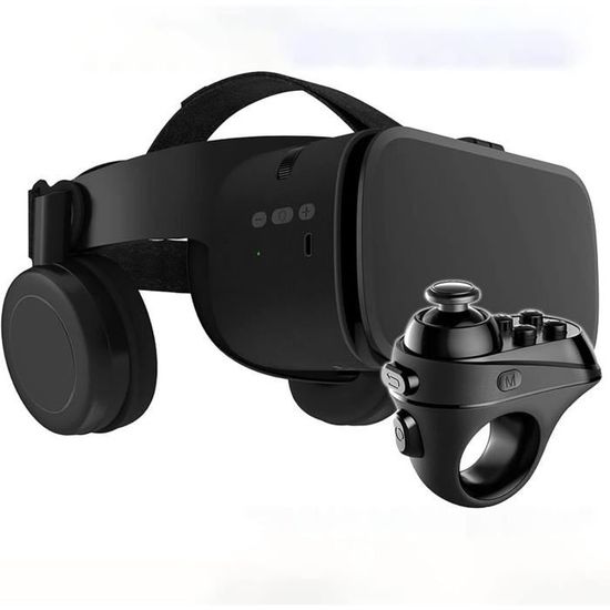 Casque Vr Pc Casque VR 3D Pour Smartphone - Lunettes Réalité Virtuelle - Compatible IPhone Android 4.5-6.8" Visionnage 3D Mobile