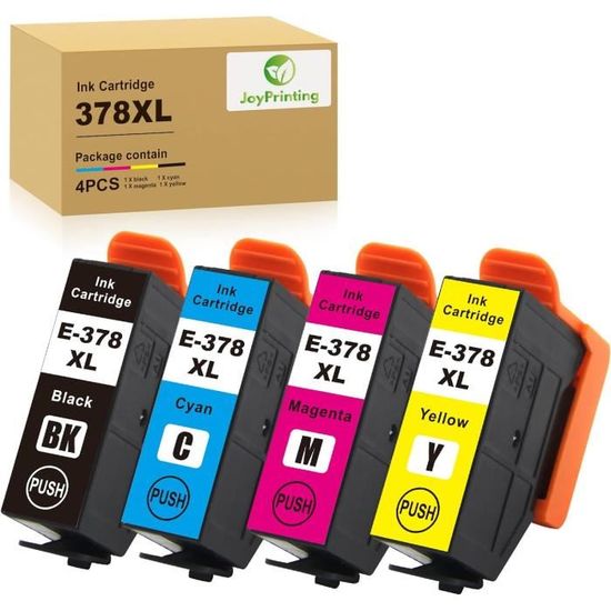 Lot De 6 Cartouches 951XL Compatibles HP – 2 Cyan, 2 Magenta, 2 Jaune, Haut Rendement - 6