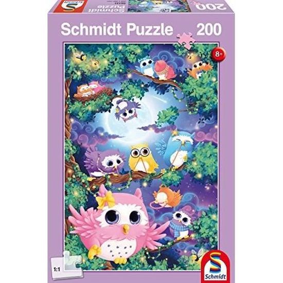 Puzzle classique SCHMIDT SPIELE - Dans la forêt aux hibous - 200 pièces