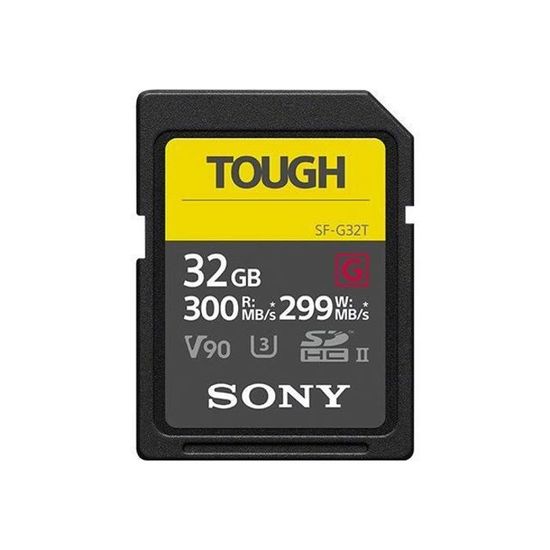 Carte mémoire flash Sony SF-G series TOUGH SF-G32T 32 Go - V90 - UHS-II U3 - Class10 SDHC UHS-II