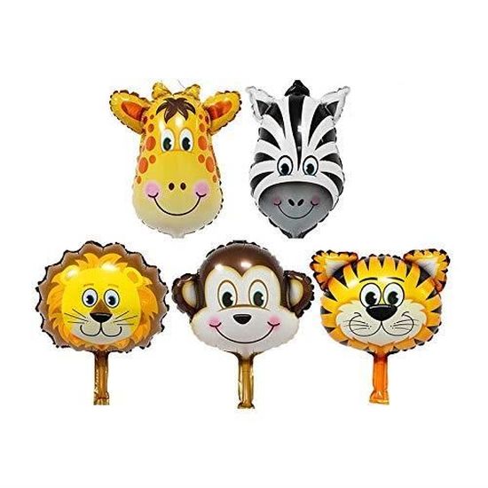 XM9276-5Pcs geant Ballon Animaux Jungle Ballons Animal Girafe Singe Lion  Tigre zèbre Gonflable Helium Décoration de fête - Cdiscount Maison
