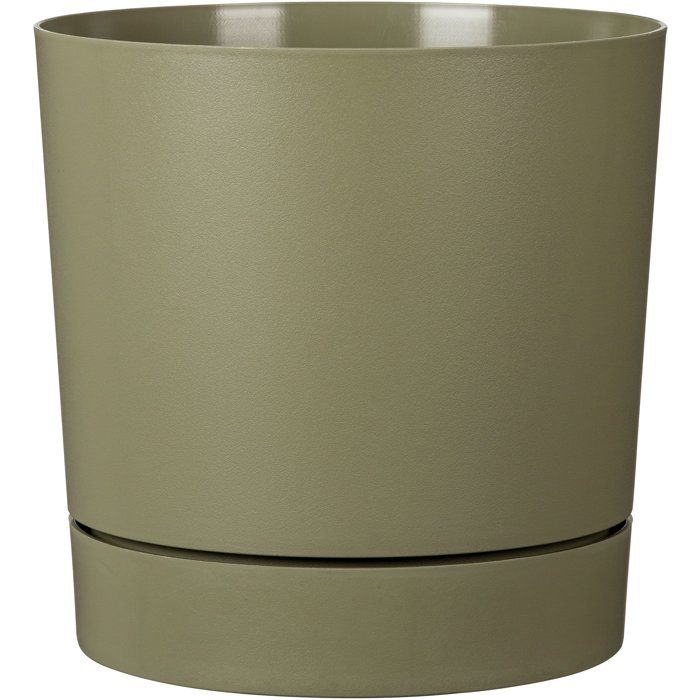 Pot de fleurs rond avec réservoir GARDEN ID Plano Ø 29 14 H 29 cm mousse