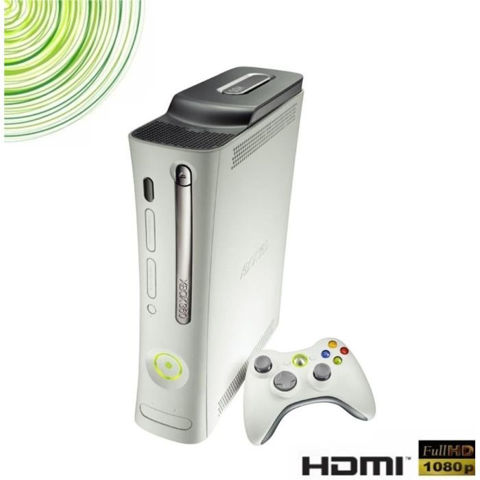 Microsoft Oem Console Xbox 360 Pro Reconditionnée - Microsoft - Blanc - 20 Go - Garantie 1 An