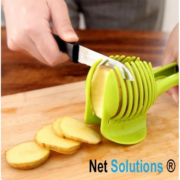 ✨ Net Solutions ✨ Trancheuse à tomates, pommes de terre, citrons, et beaucoup d'autres ... avec un support pour le tenir fermement