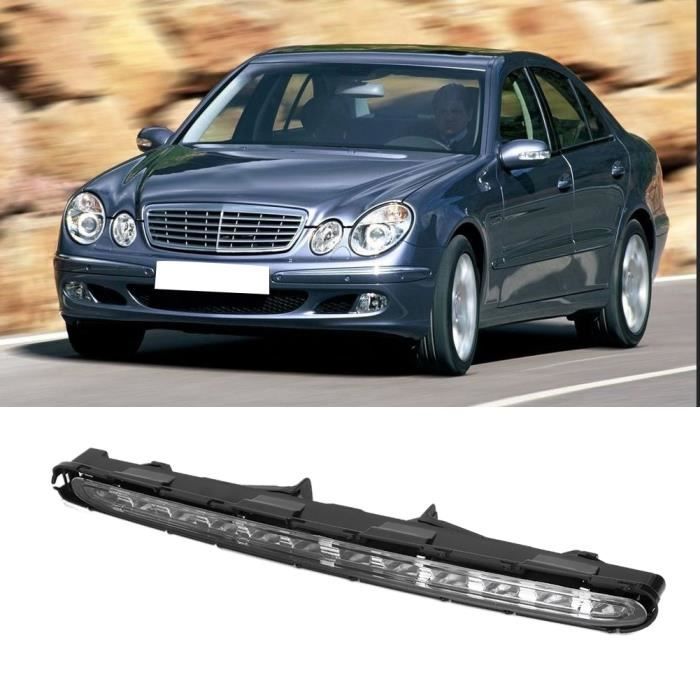 Troisième feu de freinage A2118201556 à DEL à montage en hauteur adapté pour Mercedes-Benz W211 03-06 blanc