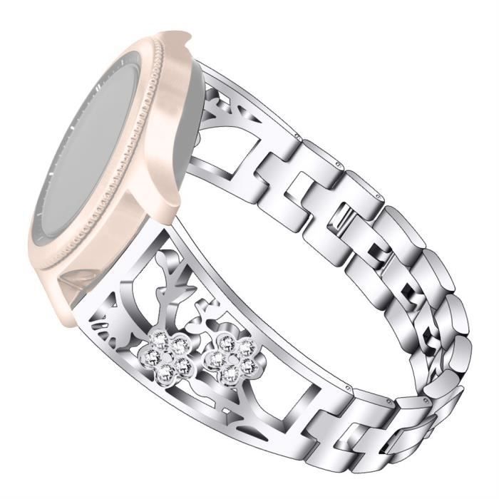 bracelet de montre vendu seul Bracelet de remplacement en acier inoxydable pour Samsung Galaxy Watch 42mm - Active 40mm