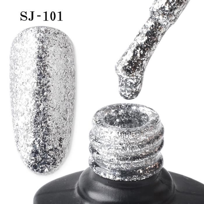 Nouvelle arrivée Gel manucure 8 ml Diamant Glitter Vernis à ongles Nail Gel Paillettes _yini5389