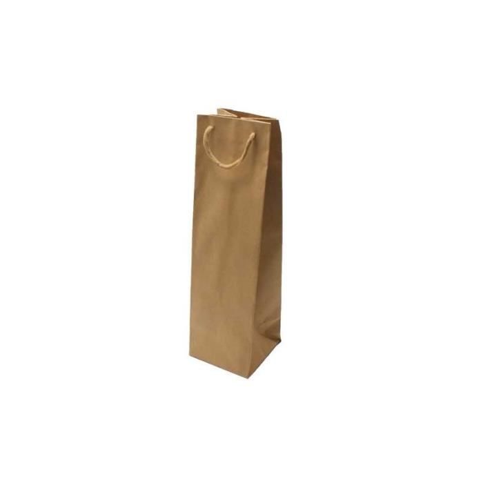 12 Sacs kraft brun naturel pour bouteille - 6979 Kraft