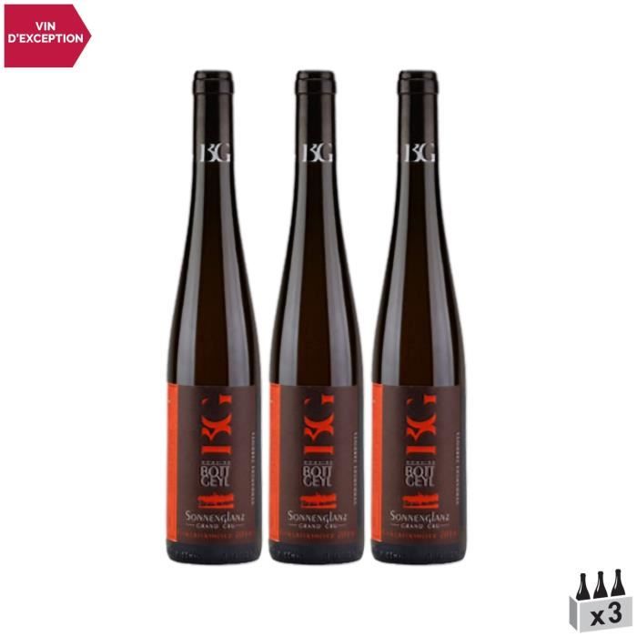 Alsace grand cru Sonnenglanz Vendanges Tardives Blanc 2014 - Lot de 3x75cl - Domaine Bott Geyl - Vin AOC Blanc d' Alsace