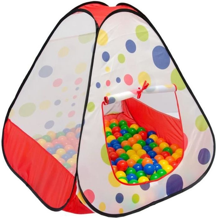 Tente de Jeu pop up pour enfants Maison Jouet TIANA | incl pratique Étui pour le garder / transporter | léger idéal pour jouer à ...